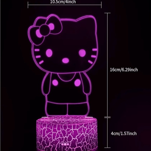 Hello Kitty Other - Purple LED Hello Kitty Night Light